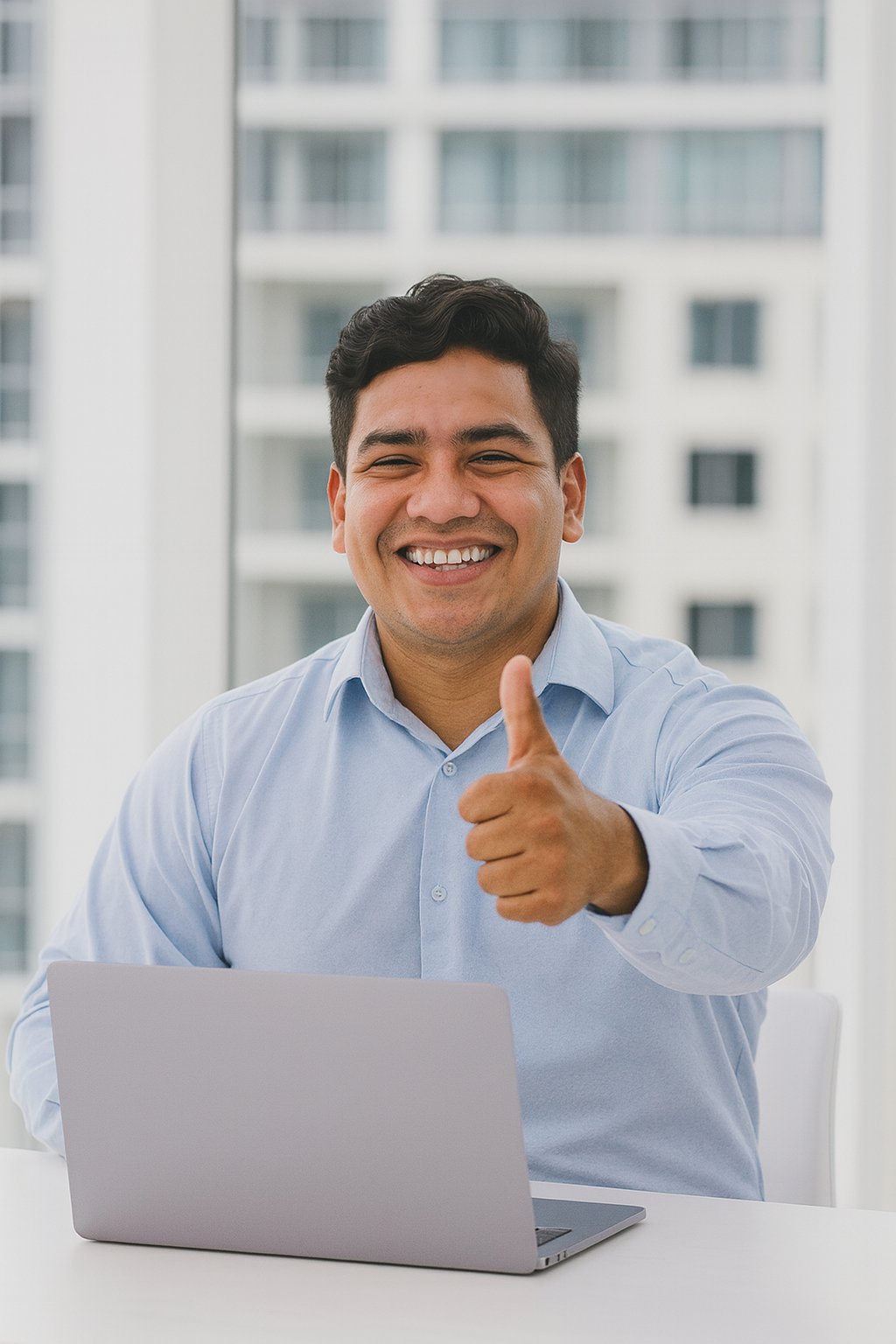 Emprendedor feliz